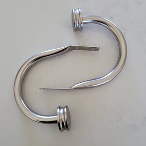 Silver Curtain Tiebacks